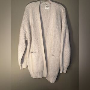 ❌Weekend Los Angela’s Cozy Women's Cream Pocket Knit Sweater Large